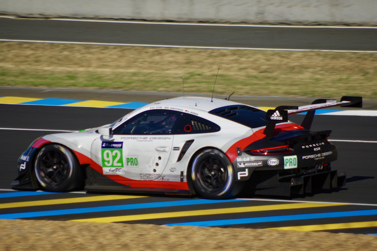 Porsche GT Team's Porsche 911 RSR Driven by Michael Christensen, Kevin Estre and Dirk Werner (35401143383).jpg
