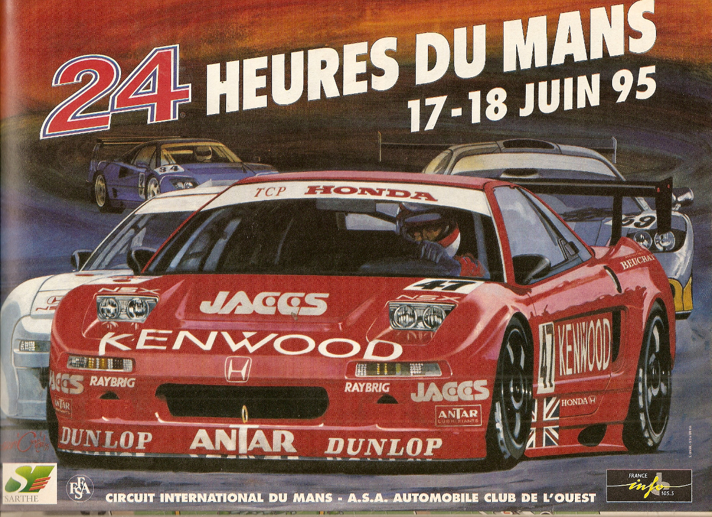 Le Mans 1995 race poster